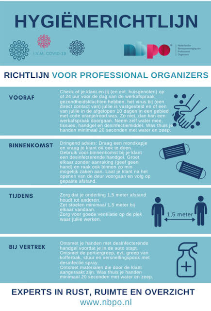 richtlijnen organizers